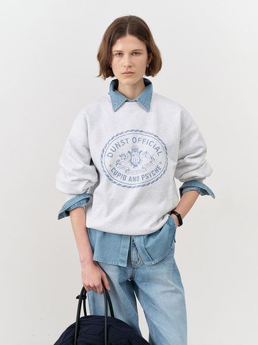 UNISEX CUPID CAMPUS SWEATSHIRT LIGHT MELANGE GREY_ - Dunst for WOMEN - Modalova