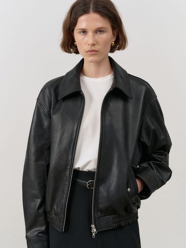 UNISEX LAMBSKIN BLOUSON BLACK_UDJU4C102BK - Dunst for WOMEN - Modalova