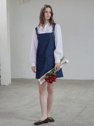 Murphy Overall Denim dress (2 colors) - LETTER FROM MOON - Modalova