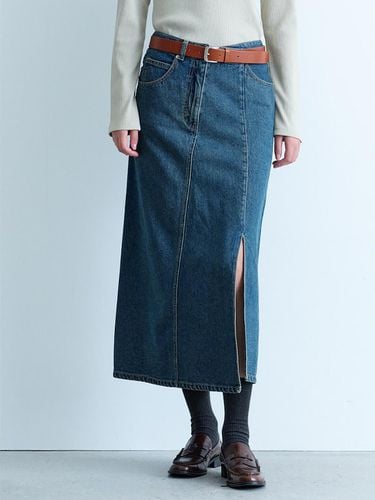 Unbalance Denim Long Skirt (KE4827M52P) - kuho plus - Modalova