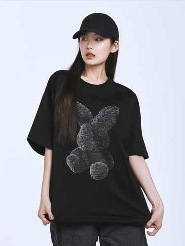 FUZZY SHORT SLEEVE T-SHIRT - acme de la vie - Modalova