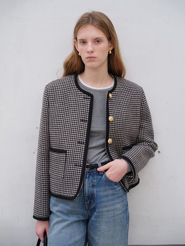 CLASSIC BOUCLE TWEED JACKET CHECK_UDJA4C204MU - Dunst for WOMEN - Modalova