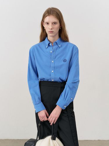 UNISEX CLASSIC BOYFRIEND SHIRT CERULEAN BLUE_UDSH4 - Dunst for WOMEN - Modalova