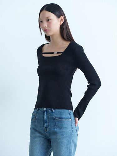 Strap Detail Ribbed Knit Pullover (KE4851M02 - kuho plus - Modalova