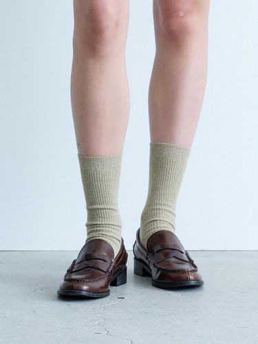 Cotton Ribbed Socks Light (KE48KTM02L) - kuho plus - Modalova