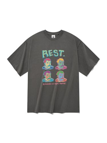 Rest Short-sleeved T-shirt Gray - RADINEO - Modalova