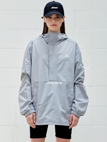 WAY Simple Hood Long-Sleeved Anorak GREY - ready4next - Modalova