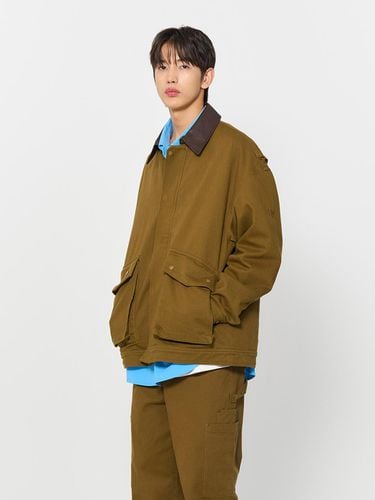 MAN Loose Fit Work Jacket [GREEN KHAKI] / SBD3U090 - GENERAL IDEA - Modalova