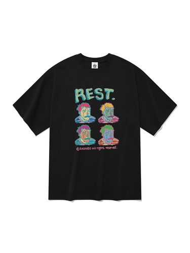 Rest Short-Sleeved T-Shirt Black - RADINEO - Modalova