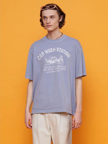 Wash Station Pigment Dying Over Fit TShirt - SAND SOUND - Modalova