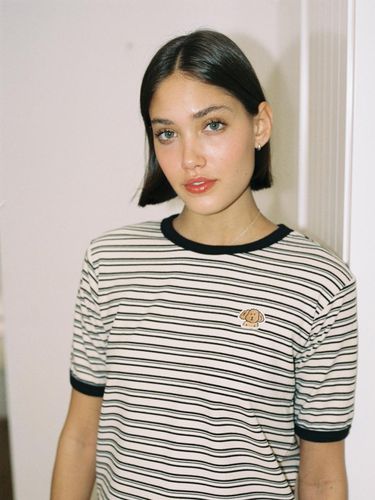 PEACHY STRIPE T SHIRT_CREAM - THE ASHLYNN - Modalova