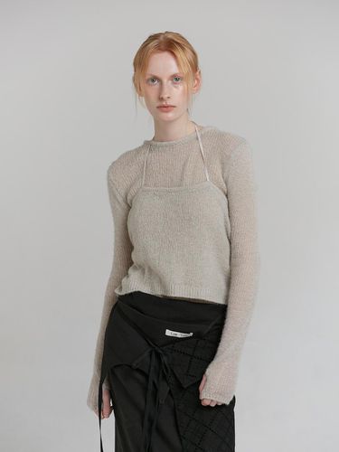 SLEEVELESS KNIT [GREY] - LOW TIDE - Modalova