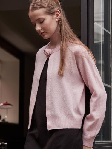 Camelia knit cardigan - Pink - BEMUSE MANSION - Modalova