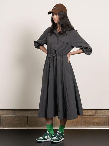 Shirt-Type BANDING dress OW3AO8340 - OLIVE DES OLIVE - Modalova