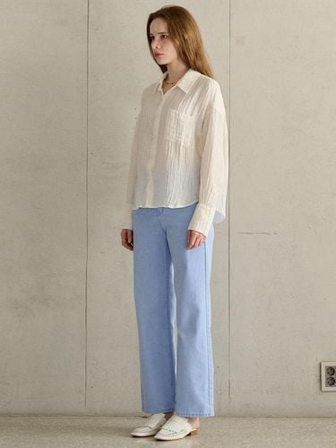 WRINKLE CREASE BLOUSE_WHITE - Rayher - Modalova