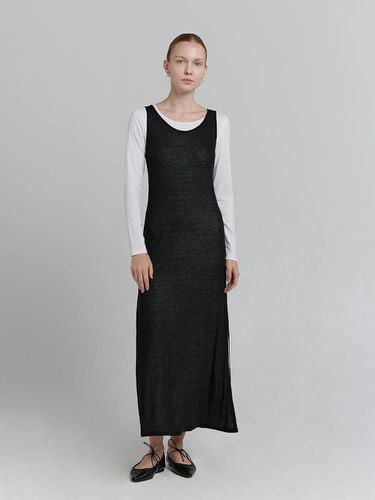 LAYERED MAXI DRESS [BLACK] - LOW TIDE - Modalova