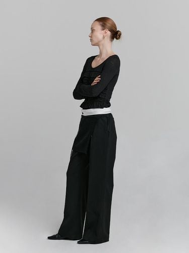 BASIC WOOL SLACKS [BLACK] - LOW TIDE - Modalova