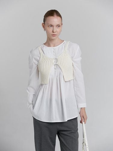 BOLD KNIT BUTTON BUSTIER [WHITE] - LOW TIDE - Modalova