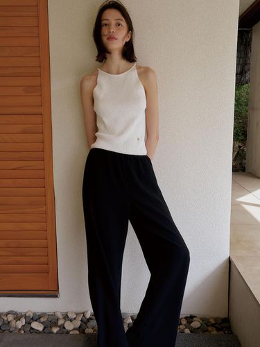 BIAS BAND WIDE PANTS_BLACK - ovbeige - Modalova