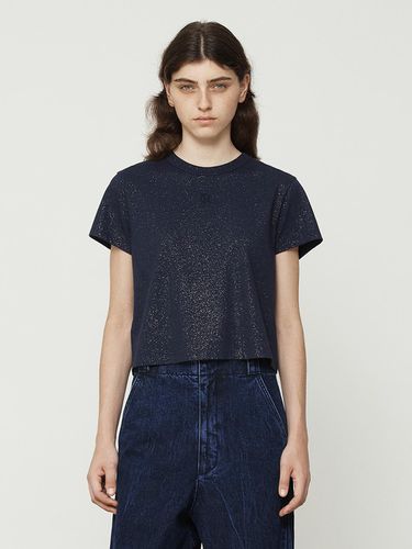 Glitter Washing Short Sleeve T-shirt [Navy] - Current - Modalova