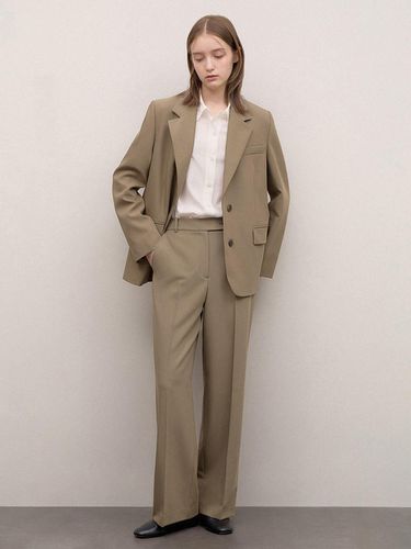 Modern Straight Set-Up Pants_AWSSLO31010 - SISTINA - Modalova