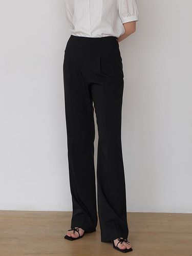 LUNA] Essential side zipper slacks_2 colors - CHARMEUSE - Modalova