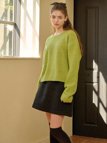 Elated wool semi cropped knitwear - MICANE - Modalova