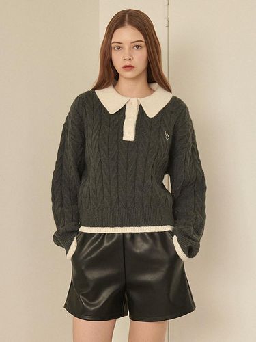 Dejling wool twist collar knit - MICANE - Modalova