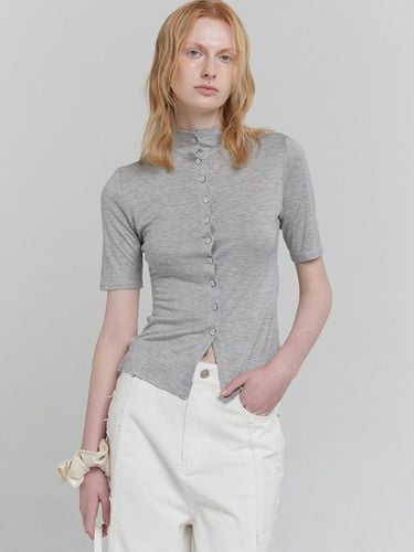 TURTLENECK T-SHIRT [GREY] - LOW TIDE - Modalova