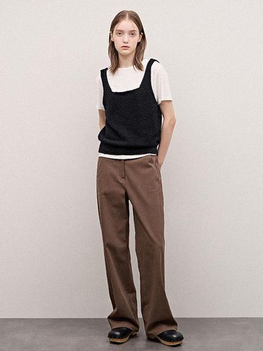 Cotton Long Wide Pants_AWWSLO31030 - SISTINA - Modalova