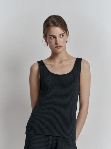 Ribbed sleeveless knit_NAVY - Fine O’ Kind - Modalova