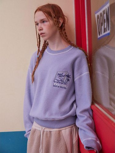 Crop Napping Season Theme Sweatshirt Sky (MS3 - SAND SOUND - Modalova