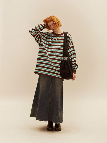 Multi Stripe Long Sleeve T-shirt (MS4841A09D - SAND SOUND - Modalova