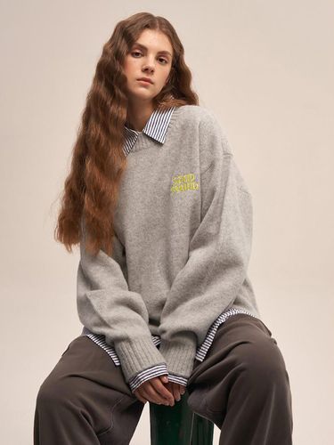 Shaggy Dog Crewneck Sweater Grey (MS2Y51A212) - SAND SOUND - Modalova