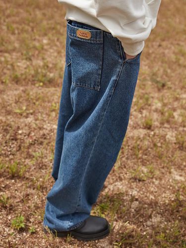 Big Pocket Wide Denim Pants (MS2X21A09P) - SAND SOUND - Modalova