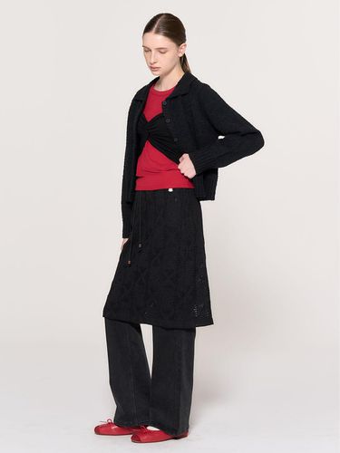 Bucclein Collar Cardigan [BLACK] / WBD3L04517 - GENERAL IDEA - Modalova