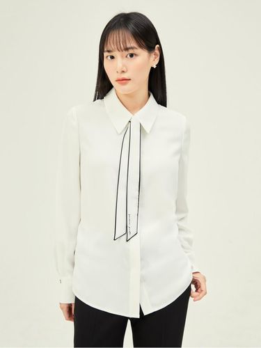 Contrast Tie Hidden button Blouse GP9M0BL901 - JJ JIGOTT - Modalova