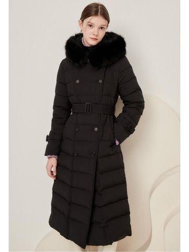 Fur Hooded Trench Down Jumper GNCA2PD50 - JJ JIGOTT - Modalova