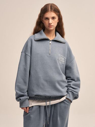 Half Zip-up Banded Sweatshirt - SAND SOUND - Modalova