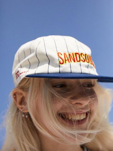 Stripe 6Panel Camp Cap (MS338BA63R) - SAND SOUND - Modalova