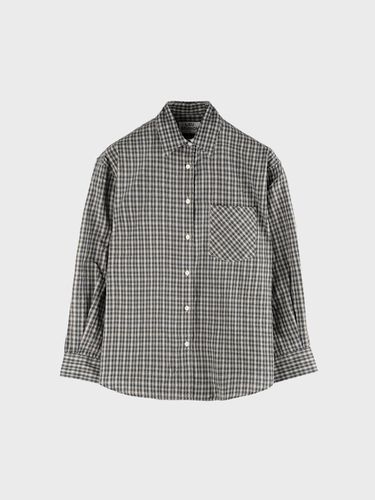 SMALL PLAID SHIRT_BLACK - LIEU STUDIOS - Modalova