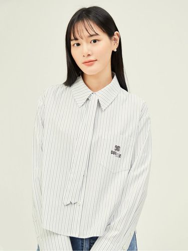 Cotton Stripe Tie Blouse GP9M0BL911 - JJ JIGOTT - Modalova