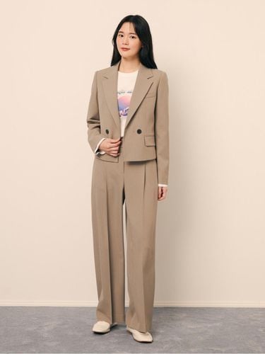 One tuck hidden button wide pants GP9M0SL921 - JJ JIGOTT - Modalova