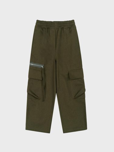 ZIPPER BANDING CARGO PANTS_KHAKI - LIEU STUDIOS - Modalova