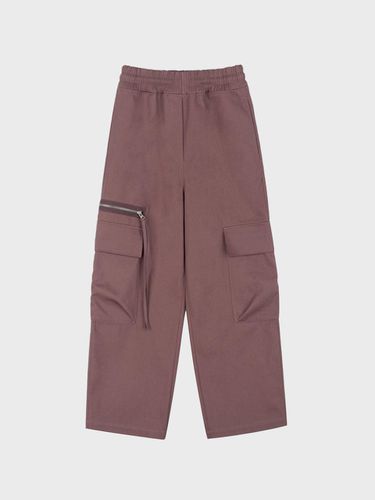 ZIPPER BANDING CARGO PANTS_DARK PINK - LIEU STUDIOS - Modalova