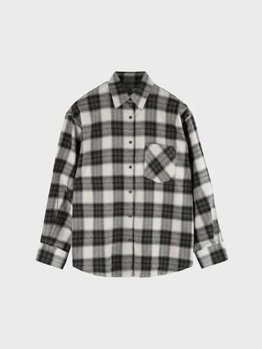 BIG PLAID SHIRT_BLACK - LIEU STUDIOS - Modalova