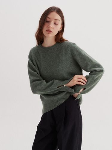 Saddle Round Sweater_DEEP GREEN - Fine O’ Kind - Modalova