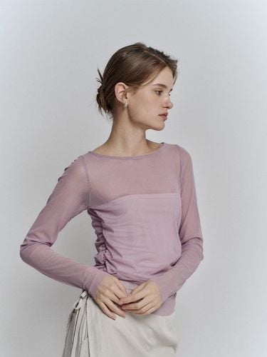 Mesh layered t-shirt_PINK - Fine O’ Kind - Modalova