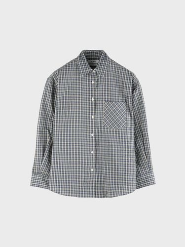 SMALL PLAID SHIRT_BLUE - LIEU STUDIOS - Modalova