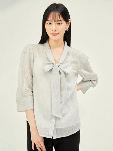 Silk Tie-neck Blouse + Inner Set GP7A0BL101 - JJ JIGOTT - Modalova